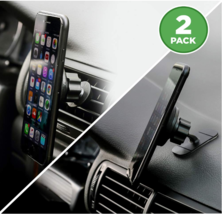 2-for-1 Magnetic Phone Holder for Car (2-Pack), Mount or GPS to Dashboard...  - £9.35 GBP