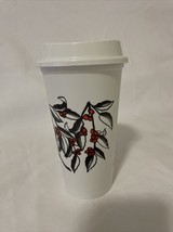 Starbucks 2014 Reusable Plastic Cup With Berries and Leaves 16 oz With l... - $51.20 MXN