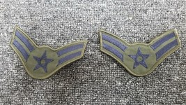 US Air Force Airman E3 Patch Vintage USAF Rank Insignia Amn 1 Pair New unissued - £7.16 GBP