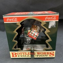 NEW Coca-Cola Elf in Coke Glass Christmas  Ornament Snow  KG  Xmas Bottle - £11.68 GBP