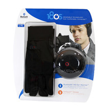 NEW 180s Men Bluetooth HD Headphones Audio Ear Warmer All Touch Gloves L/XL S/M - £39.95 GBP