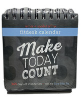 Make Today Count Fitlosophy Fitdesk Calendar 365 Days Of Inspiration Tip... - $13.45