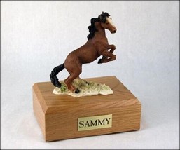 Horse Mustang Brown Figurine Funeral Cremation Urn Avail. 3 Dif Colors &amp;... - £133.67 GBP+