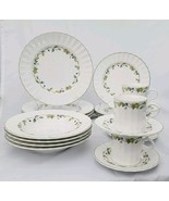 ♻️ Mikasa Summer Vine 20-Pc Dinnerware Set 1990&#39;s Vintage - $4,594.46 MXN