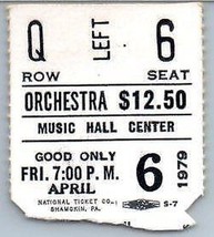Vintage Count Basie Sarah Vaughan Concert Ticket Stub Avril 6 1979 Dallas Texas - £40.26 GBP