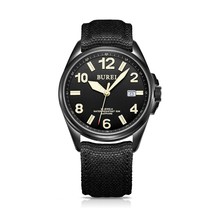 NH35 BUREI Brand Men Automatic Watch Sapphire ArmyGreen Military Mechanical Watc - £169.69 GBP