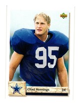 1992 Upper Deck #524 Chad Hennings Dallas Cowboys - £1.59 GBP