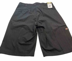 Dickies size 36 Plaid Flat Shorts Charcoal Gray NEW With Tags - £18.53 GBP