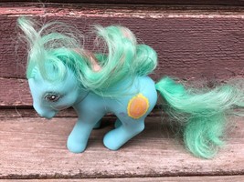 Vtg 1987 G1 Mlp My Little Pony Magic Message Mirror Blue Green Hair - £7.87 GBP