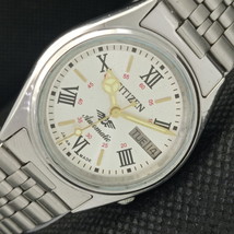 Genuine Vintage Citizen Automatic 8200 Japan Mens Silver Watch 608j-a317020-6 - £20.77 GBP