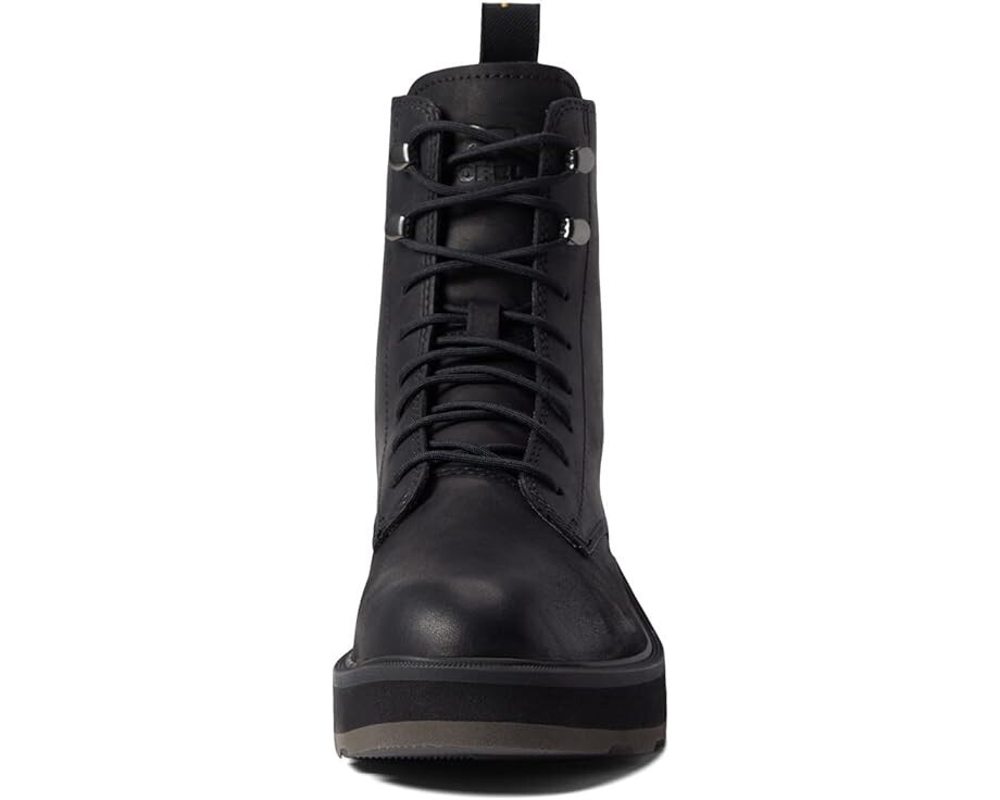 Sorel Hi-Line Zum Schnüren Damen Kampfstiefel Schwarz Jet Größe 9 Oder 10 Neu Item image 3