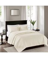 Madison Park King/Cal King Quebec 3-Piece Reversible Quilt Set, Cream - $106.24 CAD