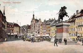Kobenhavn Denmark Danemark Højbro Plads Postcard 1907 - £6.82 GBP