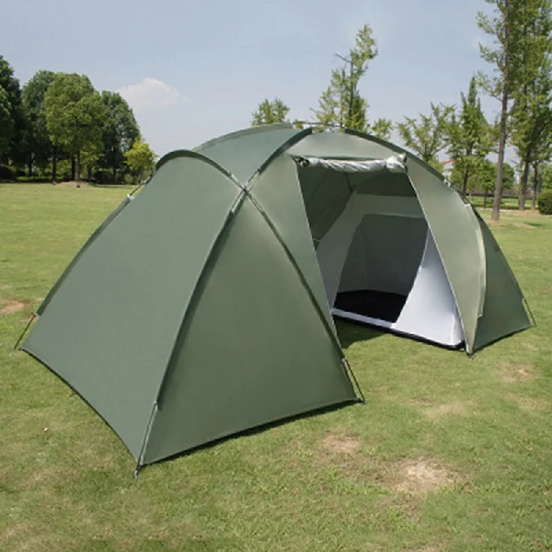 4-6 Person Double Layer Waterproof Camping Tent，Two Bedrooms Big Space T... - £103.51 GBP+