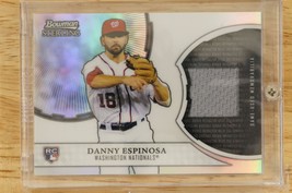2011 Bowman Sterling Danny Espinosa Refractor Relic Rookie Baseball Card... - $9.74