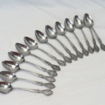 Normandy Stainless Japan Oval Soup Spoons 7.25&quot; Lot of 13 - $54.87