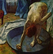 Art Edgar Degas Woman in the Bath Fine Giclee Print Canvas 20&quot; x 20 &quot; - £13.44 GBP