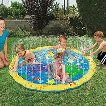 Splash Pad Sprinkler Kids Toddler 39 inch Summer Outdoor Water Play Sprinkler - $9.50