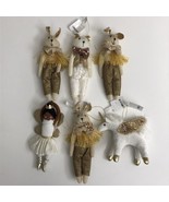 x6 Target Wondershop Fabric Sequined Unicorn Ballet Performers Ornaments... - $23.87