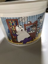 McDonalds Halloween Bucket Pail Bat Handle White 2001 Vintage Berry Plastics - £15.76 GBP