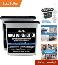 Fragrance-Free Moisture Absorber &amp; Charcoal Odor Remover - Ideal for RV/... - $40.54