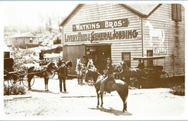 Old Dad Watkins &amp; Sons Livery Feed &amp; General Jobbing California Postcard RPPC - £8.73 GBP