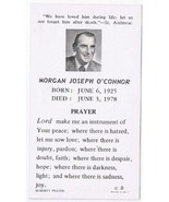 Prayer Card Morgan Joseph O&#39;Connor Serenity Prayer - £1.56 GBP