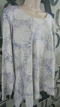 J. Jill Pure Jill Tunic Shirttail Knit Top Women Large Multi Color Stretch - £30.76 GBP
