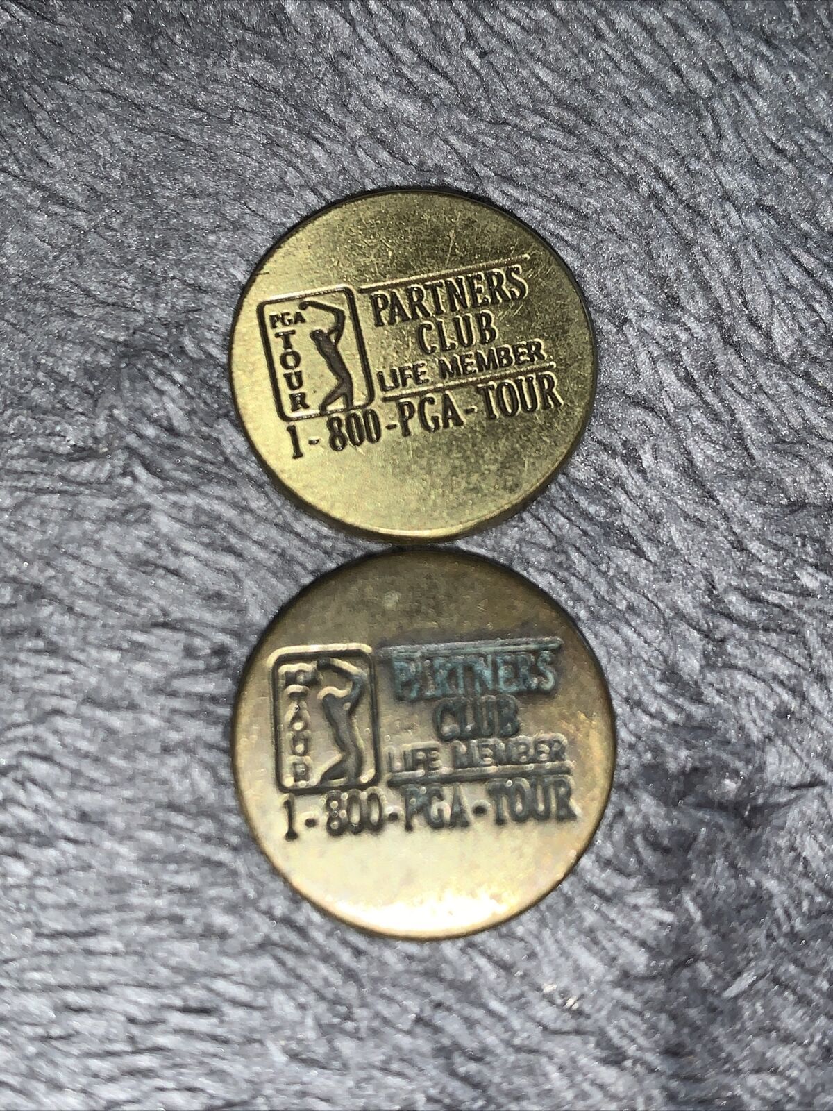 2-PGA Tour Life Member Partners Club Golf Ball Marker In Package - $2.99