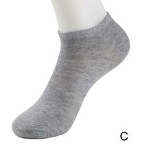 1pair Men Socks Low Cut Boat Short Cotton Ankle Socks Breathable Soft grey - $4.99