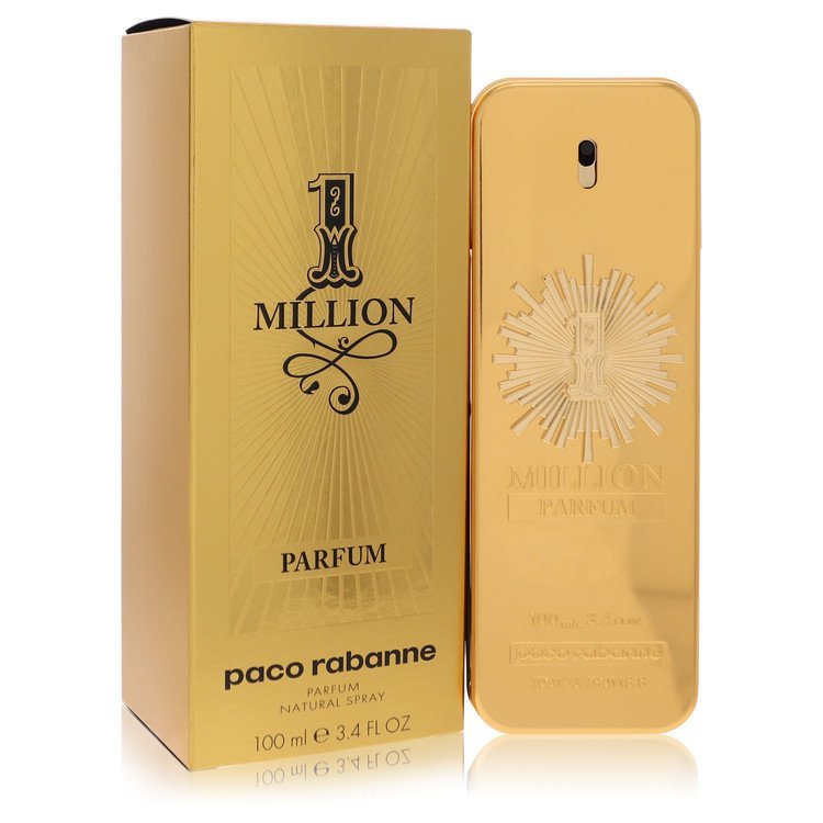 1 Million Parfum Cologne By Paco Rabanne Parfum Spray 3.4 oz - $144.12