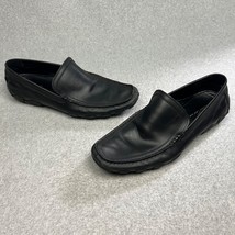 Kenneth Cole NYC Leather Moccasin Slip on Loafers Mens Sz 11.5 Black Cla... - $38.88