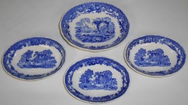 4 Pc Masons English Ironstone Fountains Oval Bowls Made In England - £18.98 GBP