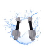 Aqua Bladez  WHITE Lower Resistance Water Weights for Pool Exercise Set - £35.86 GBP
