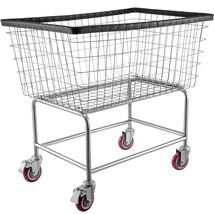 VEVOR Wire Laundry Cart, 4.5 Bushel Wire Laundry Basket with Wheels, 35&#39;... - €289,03 EUR