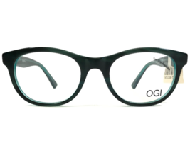 OGI Kids Eyeglasses Frames OK342/2267 Black Blue Round Full Rim 44-17-130 - £38.78 GBP