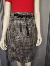 Vintage Christian Dior Skirt Tweed Silk Flax New With Tags As-Is $3490 - $375.00