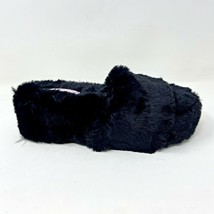 Sugar Wryde Black Platform Fluffy Slip On Womens Fur Slipper Warm Sandals - $7.95