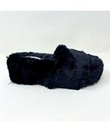 Sugar Wryde Black Platform Fluffy Slip On Womens Fur Slipper Warm Sandals - £6.33 GBP