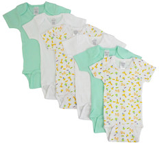 Bambini Newborn (0-6 Months) Boy Boys Printed Short Sleeve 6 Pack 100% C... - £21.29 GBP