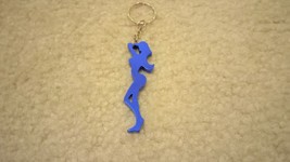 Blue Anodized Sexy Lady Keychain Bottle Opener 5&quot; Total Length USA SELLER - £9.58 GBP