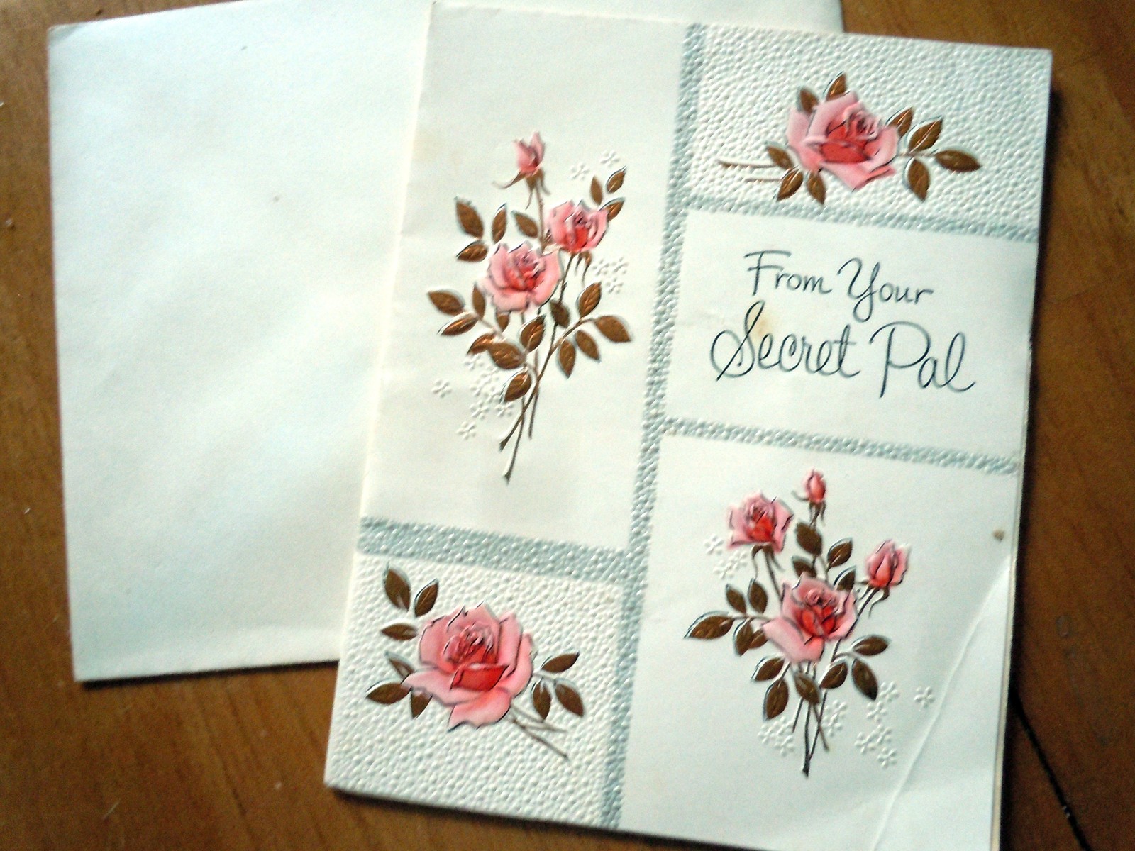 Mid Century Forget Me Not From Your Secret Pal Unused Card 1960s - $1.99