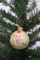 Elegant Tree 2-5/8&quot; Glass Ball Christmas Ornament - £7.95 GBP