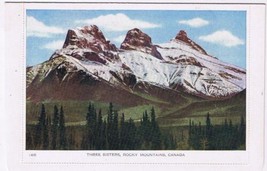 Alberta Folkard Postcard Three Sisters Rocky Mountains - £1.66 GBP