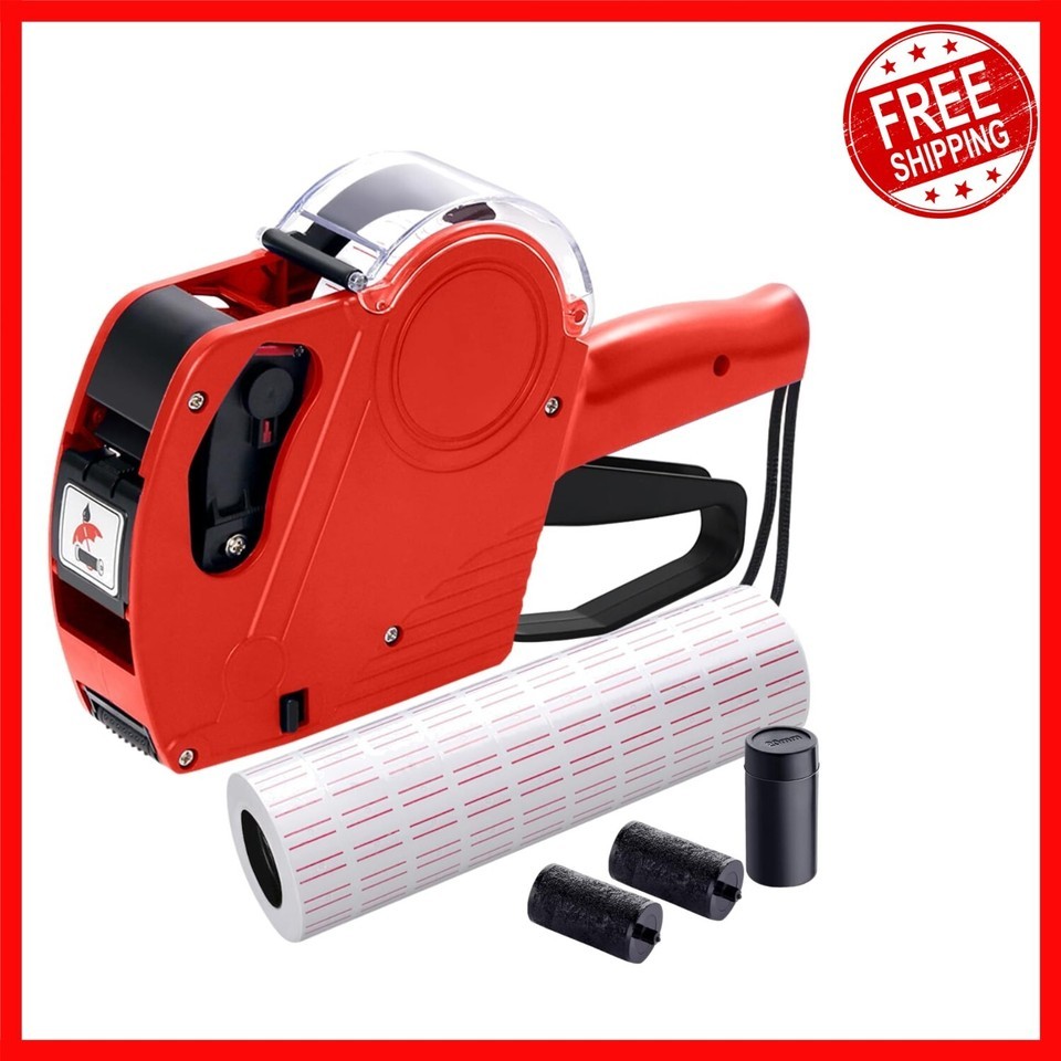 Efficient MX5500 Label Gun Kit: 5150 Stickers and 3 Extra Ink Rollers In... - $26.72