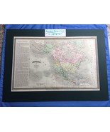1846 JULES RENOUARD Engraved MAP NORTH AMERICA Hand Colored - $541.58 CAD