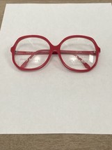 VTG NOS Europa Liz Red Oversized Diva Plastic Glasses Elizabeth Taylor 60-16-140 - £23.92 GBP