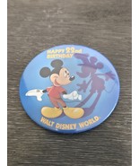 Vintage 1993 22nd Birthday Walt Disney World Button Happy Birthday - $4.91