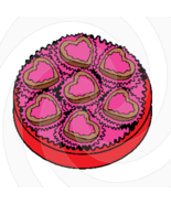 COOKIE HEARTS-Gift Tag-Tshirt-Notebook-Scrapbook-Banner-Background-Gift ... - $37.50 MXN