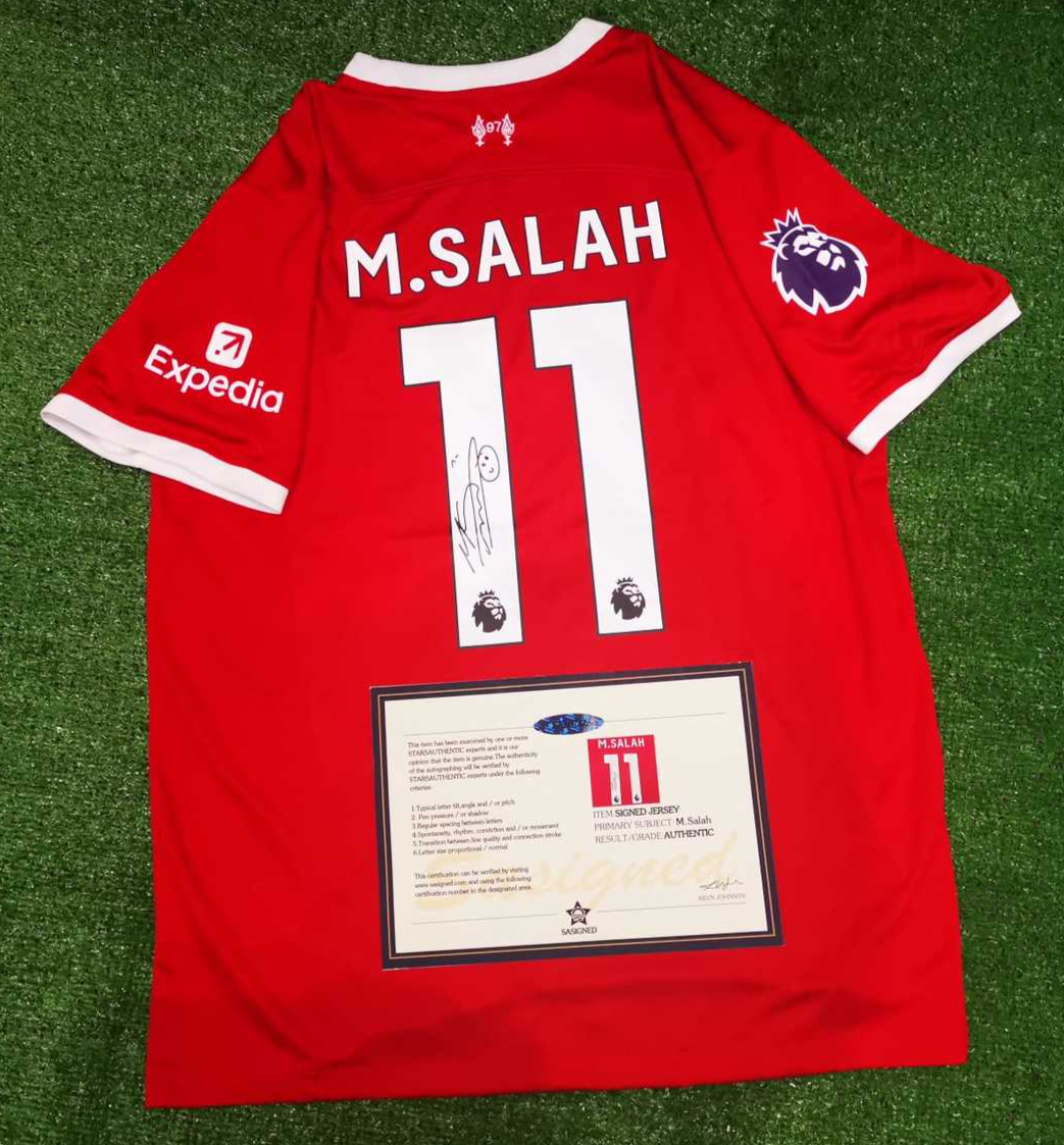Mohammed Mo SALAH SIGNED Liverpool Signature and 49 similar items